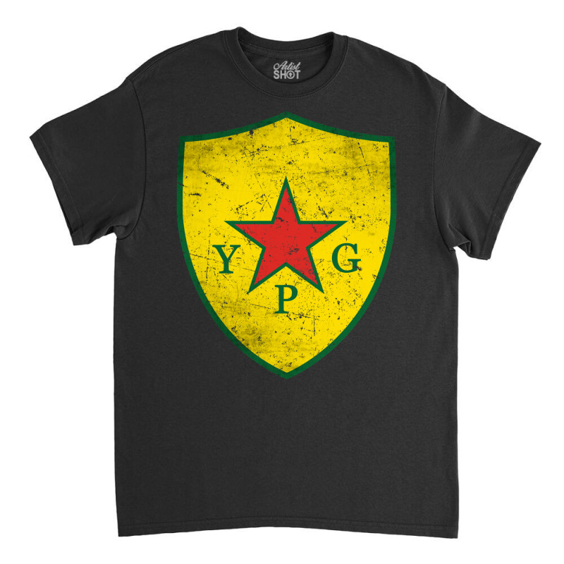 Ypg People's Protection Units Distressed Classic T-shirt by ogboyecobiee | Artistshot