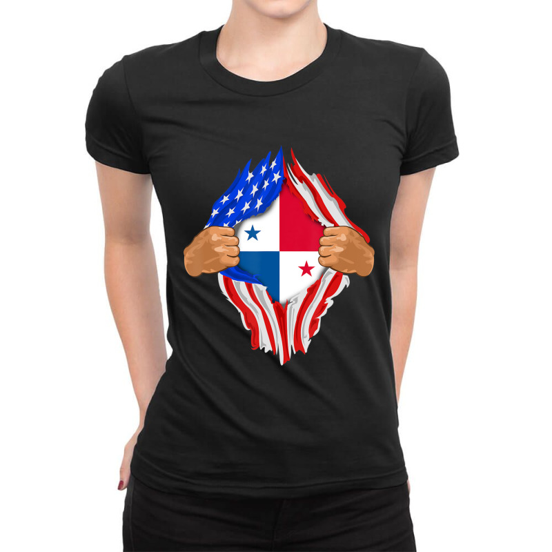 Hot Trend Panamanian Blood Inside Me Panama Flag Gift Ladies Fitted T-Shirt by yumgaugeteuda | Artistshot