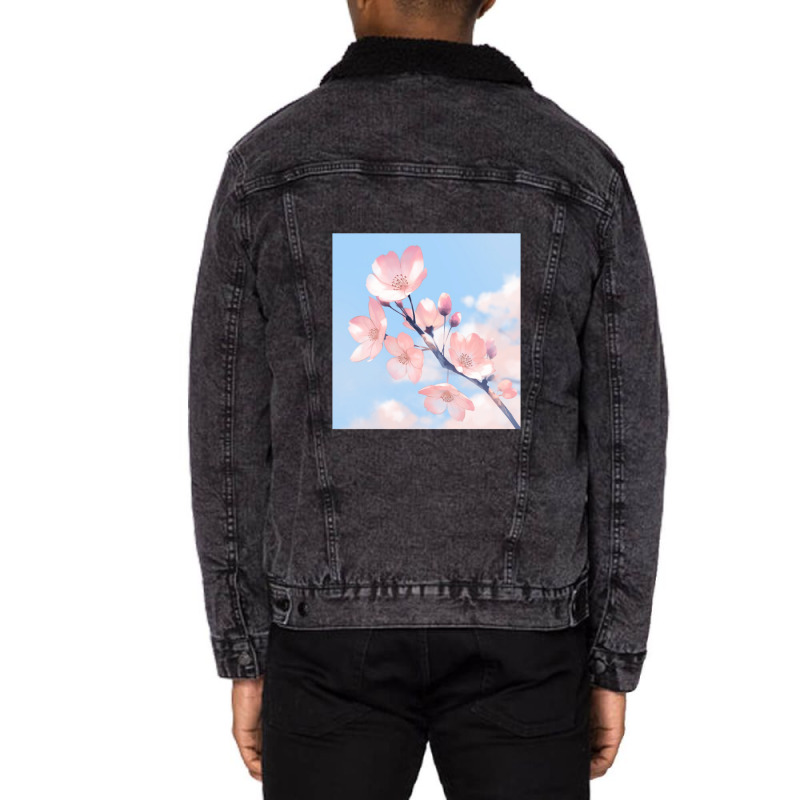 Anime Flower Costume Design Classic . Unisex Sherpa-lined Denim Jacket | Artistshot