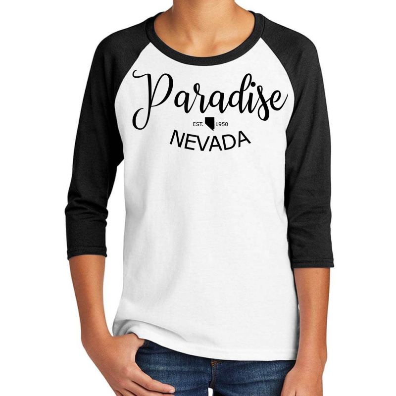 Paradise Nevada Classic Shirt Paradise Nv Us City T Shirt Youth 3/4 Sleeve by hoasantiaz | Artistshot