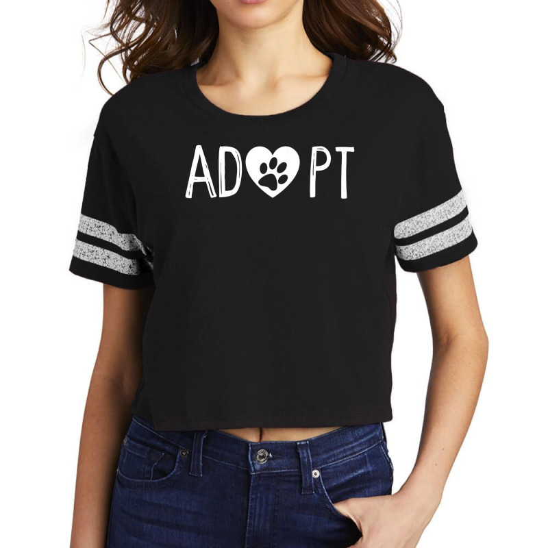 Limited Edition Adop Dog Or Cat Pet Rescue Animal Shelter Adoption Scorecard Crop Tee by michaelyounger19 | Artistshot