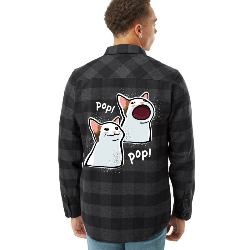 Popping Cat Meme  Pop Cat  Popcat Flannel Shirt by beyanglubow | Artistshot