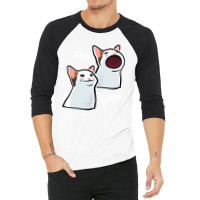 Popping Cat Meme  Pop Cat  Popcat 3/4 Sleeve Shirt | Artistshot