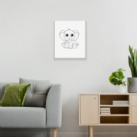 Cute Elephant Sitting Down Metal Print Vertical | Artistshot