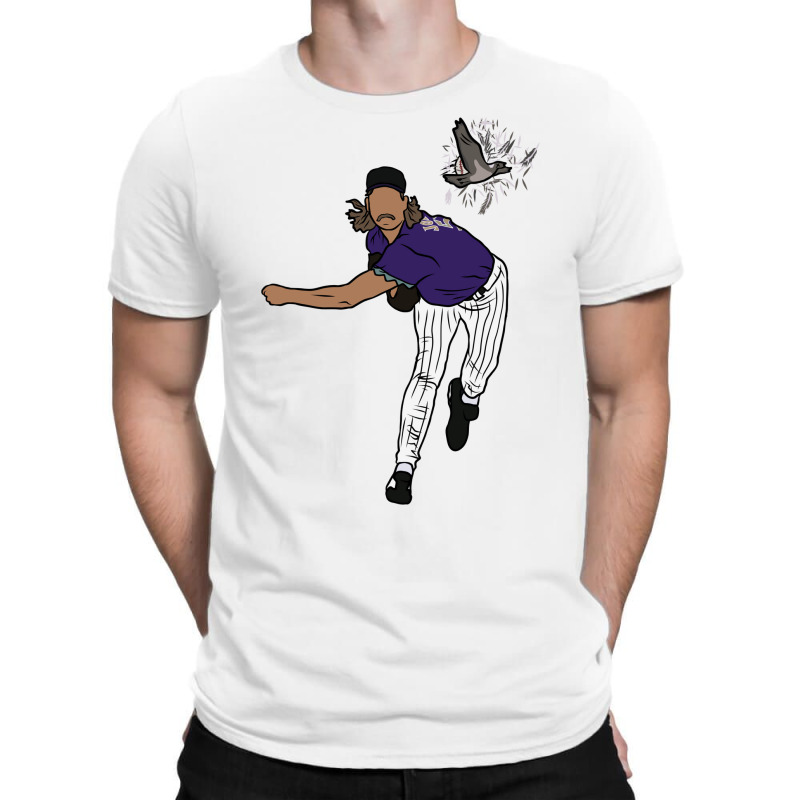 Randy Johnson Hits The Bird T-Shirt by alhajiyavanic | Artistshot