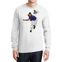 Randy Johnson Hits The Bird Long Sleeve Shirts | Artistshot