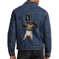 Puppy Monkey Ba Men Denim Jacket | Artistshot