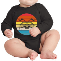 Limited Edition The Delorean Sunset Long Sleeve Baby Bodysuit | Artistshot