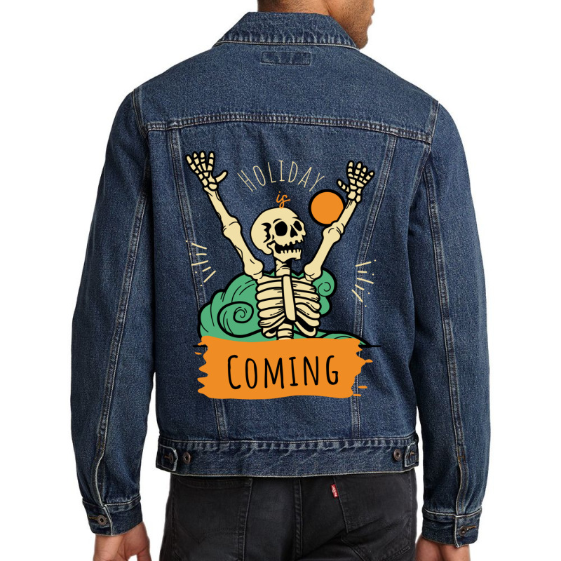 Halloween  Christmas Gift Baskets For Kids Men Denim Jacket | Artistshot