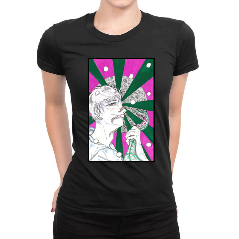 Vampire Squid Adam Ladies Fitted T-Shirt by SaraBachmann | Artistshot