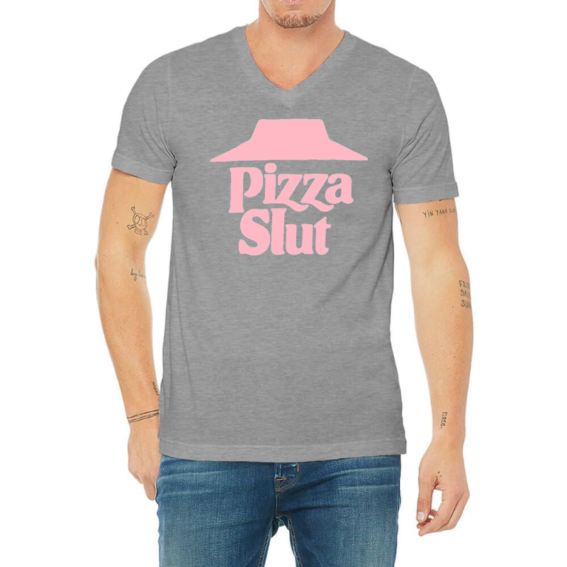 Pizza Slut V-neck Tee | Artistshot