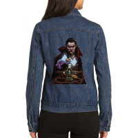 Vampire Survivors Official Game Art Ladies Denim Jacket | Artistshot