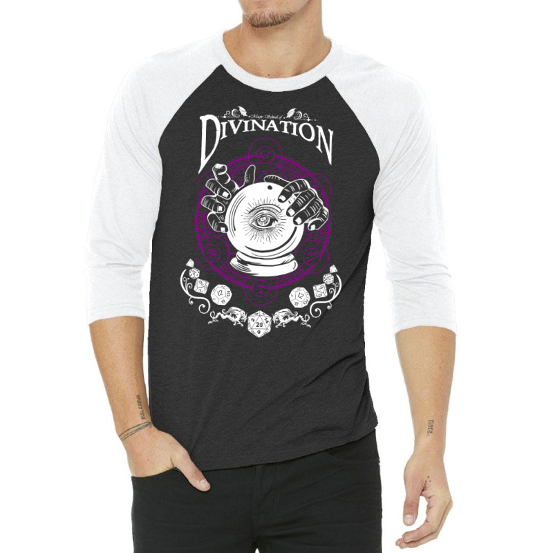 Divination   Rpg Magic School Series  White 3/4 Sleeve Shirt by kurisuwesian | Artistshot