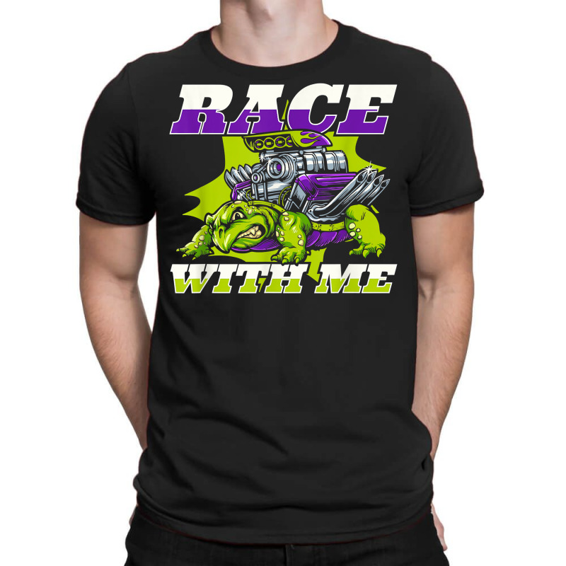 Race With Me Alligator Snapping Red Eared Slider Turtle T Shirt T-shirt | Artistshot