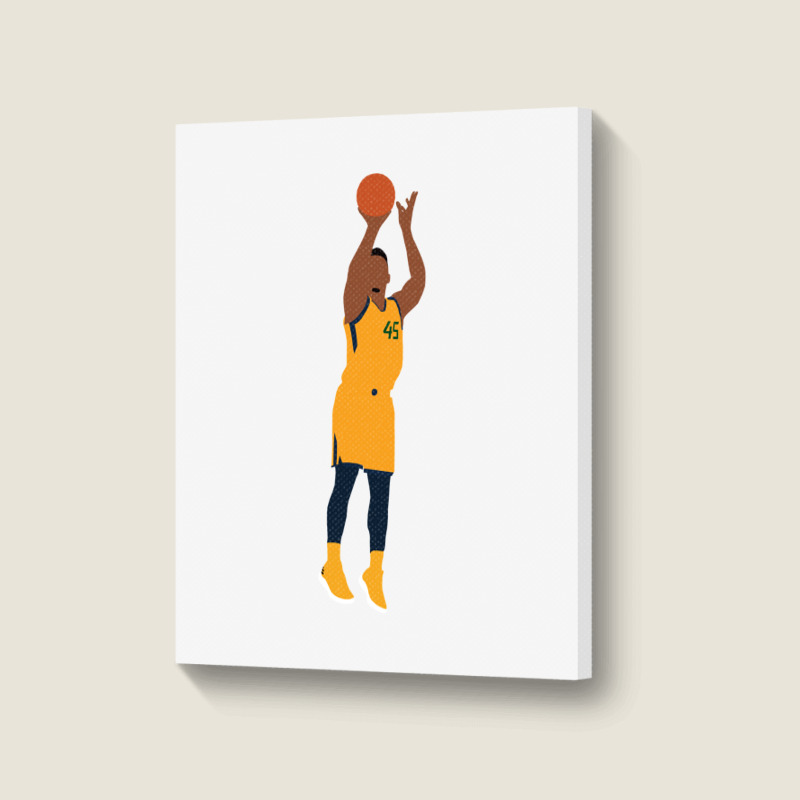 Donovan Mitchell Jumpshot Portrait Canvas Print By Kurisuwesian ...