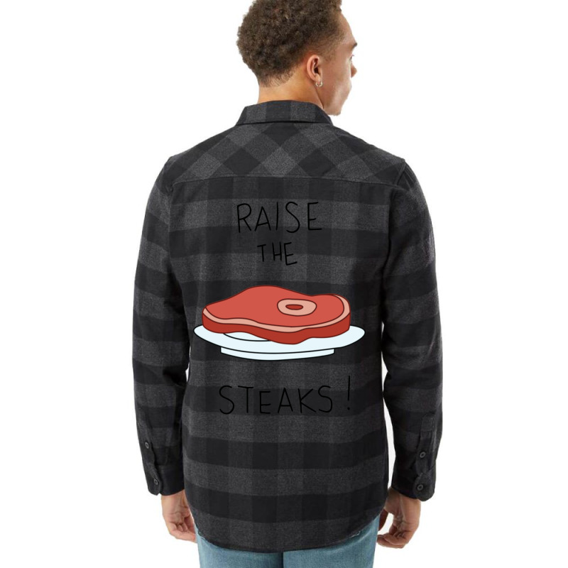 Raise The Steaks!   Regular Show Flannel Shirt | Artistshot