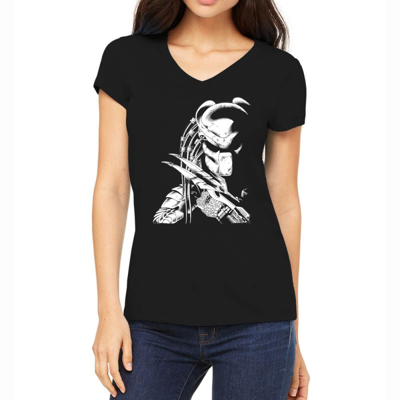 Hot Trend Predator Women's V-Neck T-Shirt by Kimble Mcduffie | Artistshot