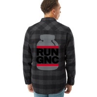 Run Gnc On White Flannel Shirt | Artistshot