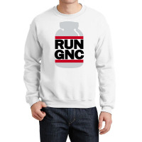 Run Gnc On White Crewneck Sweatshirt | Artistshot