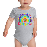 Rainbow 100 Days Of Kindergarten Poppin 100th Day Pop It T Shirt Baby Bodysuit | Artistshot