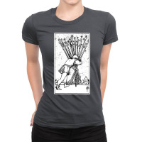 Ten Of Wands   X Of Wands   Tarot Card   Major Arcana   Fortune Tellin Ladies Fitted T-shirt | Artistshot