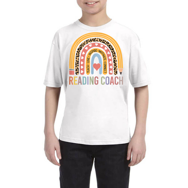 Reading Coach 100th Day Of School Teacher Rainbow T Shirt Youth Tee by shanesxk | Artistshot