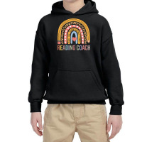 Reading Coach 100th Day Of School Teacher Rainbow T Shirt Youth Hoodie | Artistshot