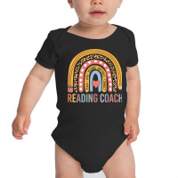 Reading Coach 100th Day Of School Teacher Rainbow T Shirt Baby Bodysuit | Artistshot