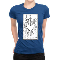 Three Of Swords   Iii Of Swords   Tarot Card   Major Arcana   Fortune Ladies Fitted T-shirt | Artistshot