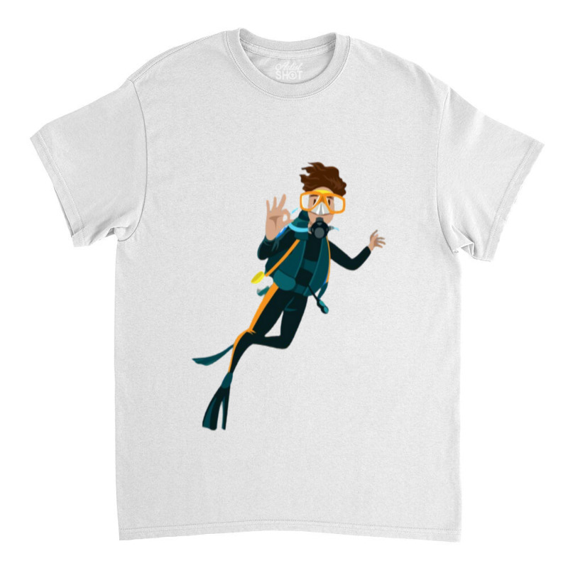 Scuba Diver Classic T-shirt | Artistshot