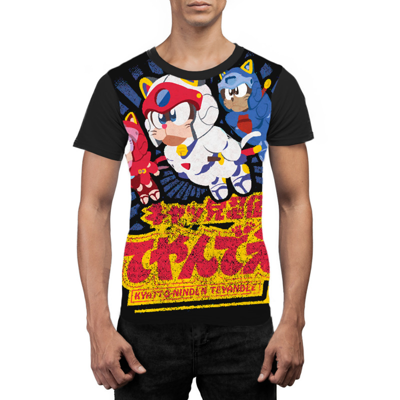 Samurai Pizza Cats Graphic T-shirt | Artistshot