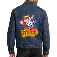 Samurai Pizza Cats Men Denim Jacket | Artistshot