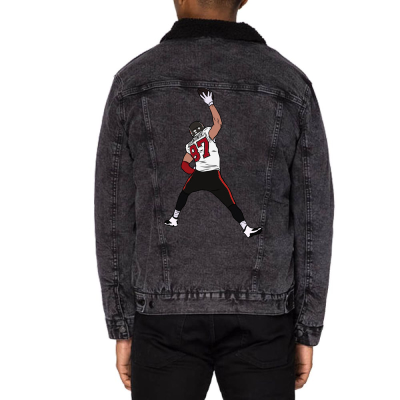 Rob Gronkowski Spike Unisex Sherpa-Lined Denim Jacket by alhajiyavanic | Artistshot