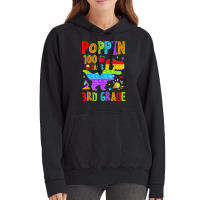 Poppin 100 Days 3rd Grade Dinosaur School Kid Elementary T Shirt Vintage Hoodie | Artistshot