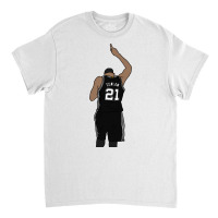 Tim Duncan Pointing Up Classic T-shirt | Artistshot