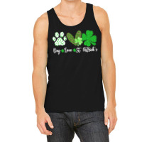 St Paddys Paw Dog Leopard Shenanigans T  Shirt Dog Love St Patricks Da Tank Top | Artistshot