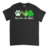 St Paddys Paw Dog Leopard Shenanigans T  Shirt Dog Love St Patricks Da Classic T-shirt | Artistshot