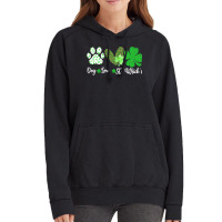 St Paddys Paw Dog Leopard Shenanigans T  Shirt Dog Love St Patricks Da Vintage Hoodie | Artistshot