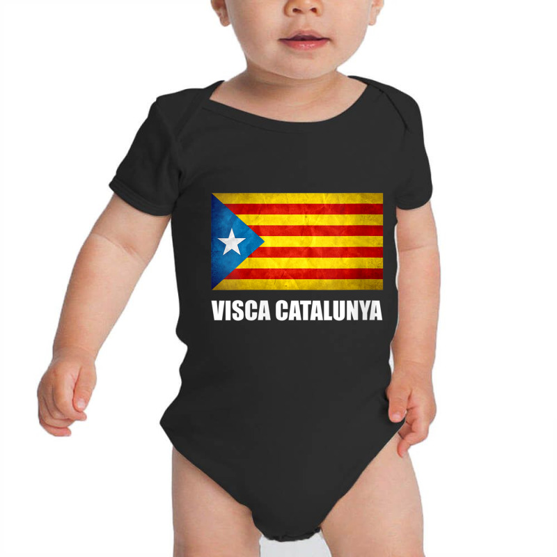 Womens Catalonia Catalunya Catalan Flag Independence V Neck T Shirt Baby Bodysuit by kleebbi | Artistshot