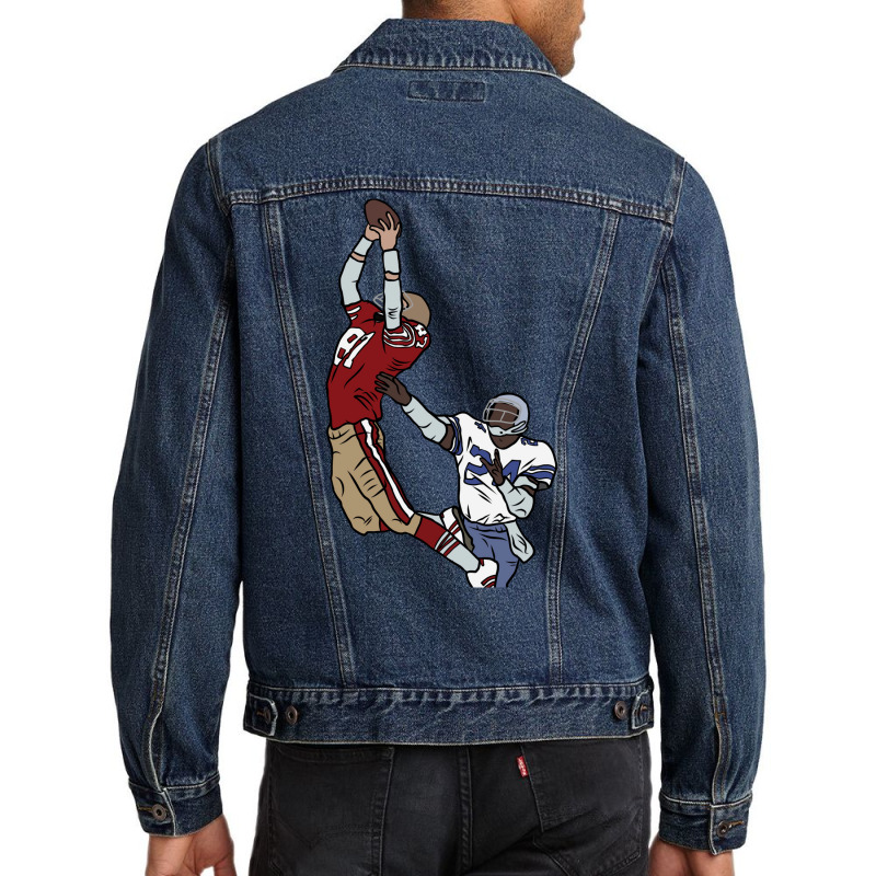 Dwight Clark The Catch Men Denim Jacket | Artistshot