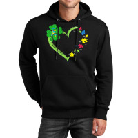 St Patricks Day Autism Awareness Heart T  Shirt Funny Autism St Patric Unisex Hoodie | Artistshot