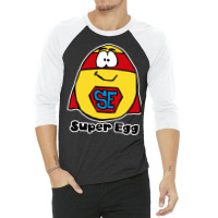 Super Egg   The Egg Superhero 3/4 Sleeve Shirt | Artistshot