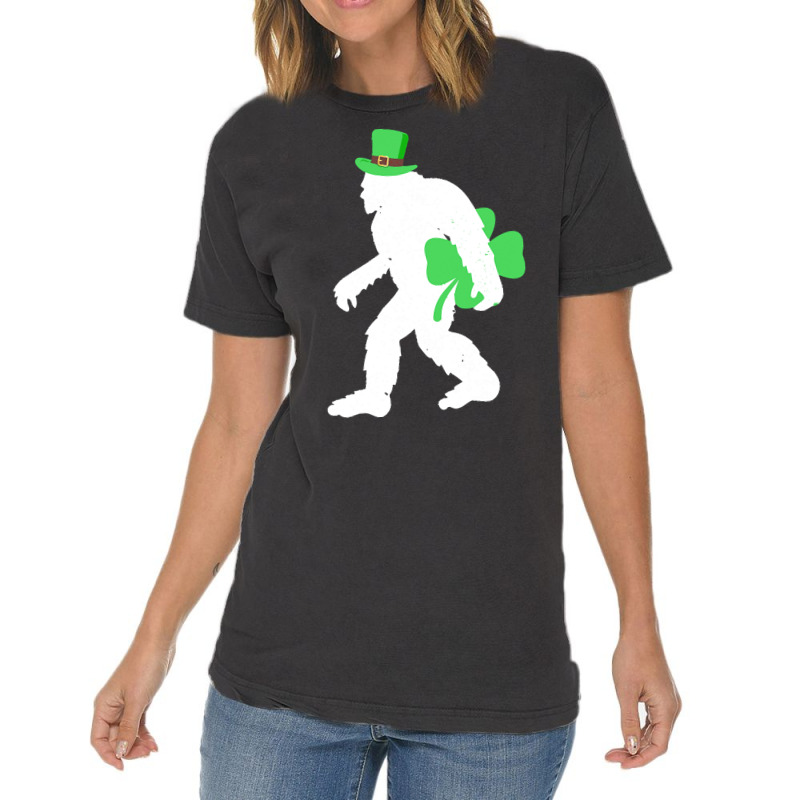 St Patricks Day Bigfoot Clover T  Shirt St Patricks Day Bigfoot Clover Vintage T-shirt | Artistshot