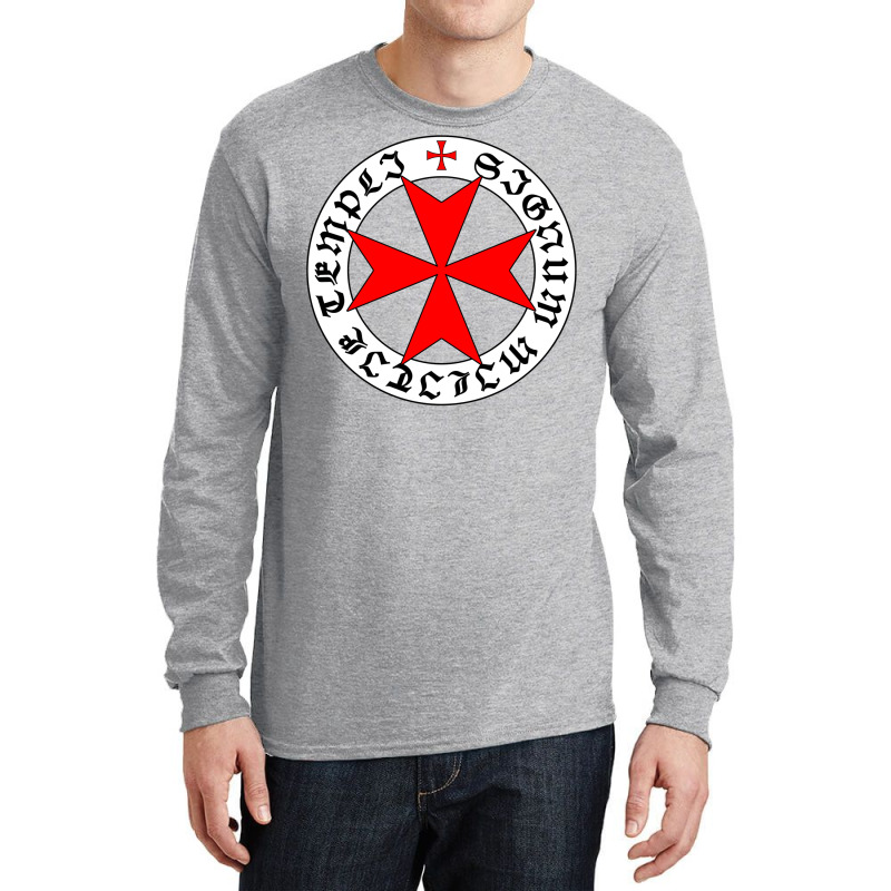 Knights Templar 12th Century Seal   Holy Grail   Templars   Crusades Long Sleeve Shirts | Artistshot