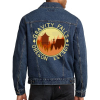 Take A Trip To Gravity Falls! Men Denim Jacket | Artistshot