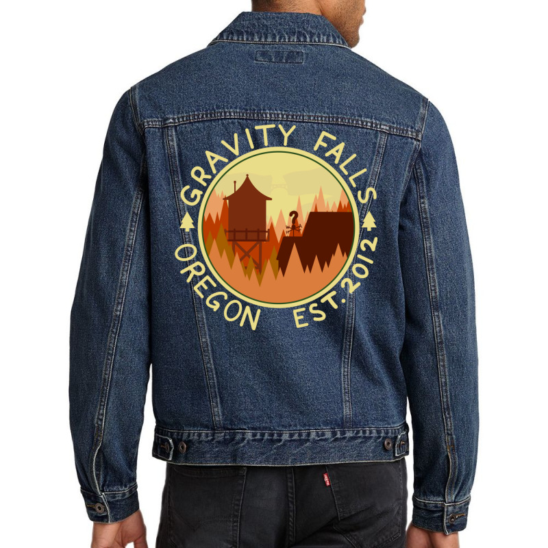 Take A Trip To Gravity Falls! Men Denim Jacket by gunadidropea | Artistshot