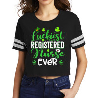 Luckiest Registered Nurse Ever Shamrock St Patrick's Day T Shirt Scorecard Crop Tee | Artistshot