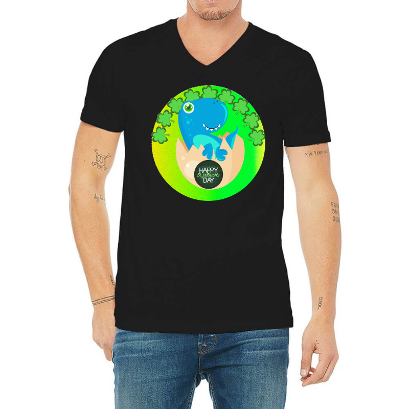 St Patricks Day Cute Dinosaur T  Shirtst Patricks Day Cute Dinosaur T V-neck Tee | Artistshot