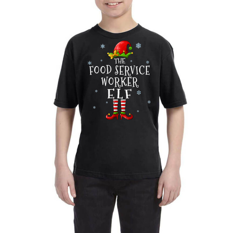 Food Service Worker Elf Xmas Groupe Matching Christmas Youth Tee by tiennguyen | Artistshot