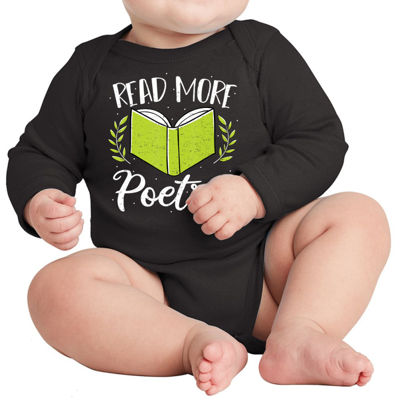 Limited Edition Poetry Read More Poetry Reading Sayings Long Sleeve Baby Bodysuit by yumgaugeteuda | Artistshot